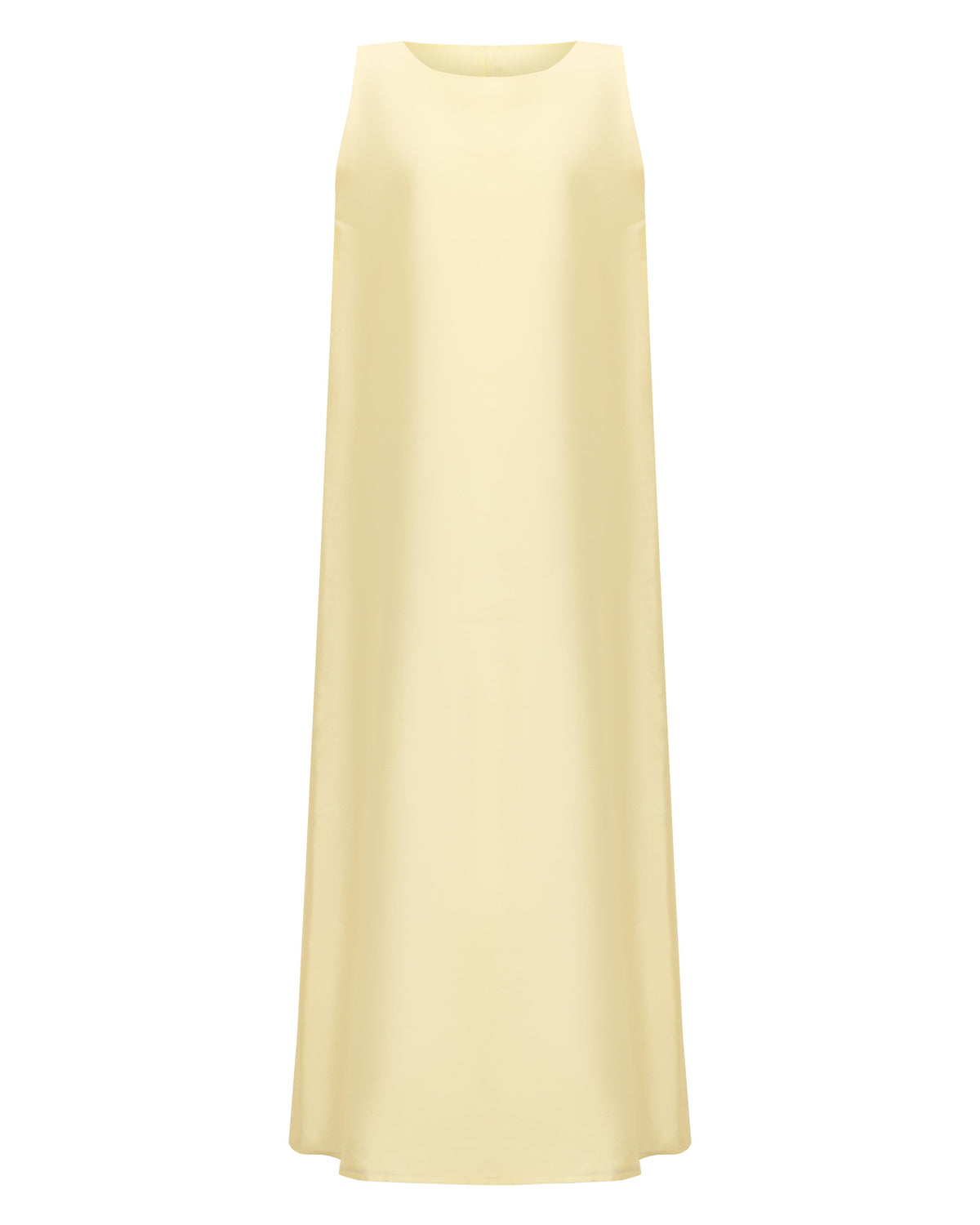 Cream Raw Silk Sleeveless Inner