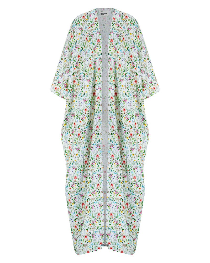 Mariposa cut in linen with floral prints