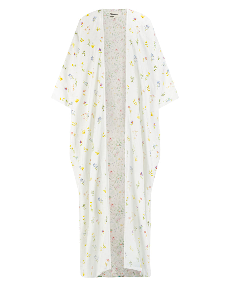 Mariposa cut in linen with floral prints