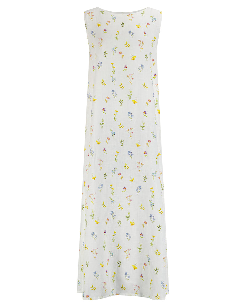 Printed floral sleeveless inner dress